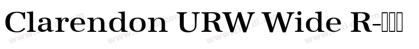 Clarendon URW Wide R字体转换